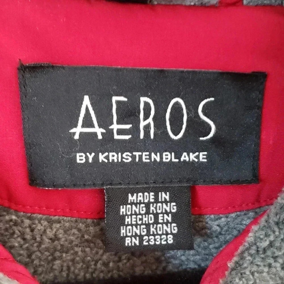 Aeros by Kristen Blake Red Quilted Hooded Coat Zip Front Fleece Lined La… - Picture 6 of 12